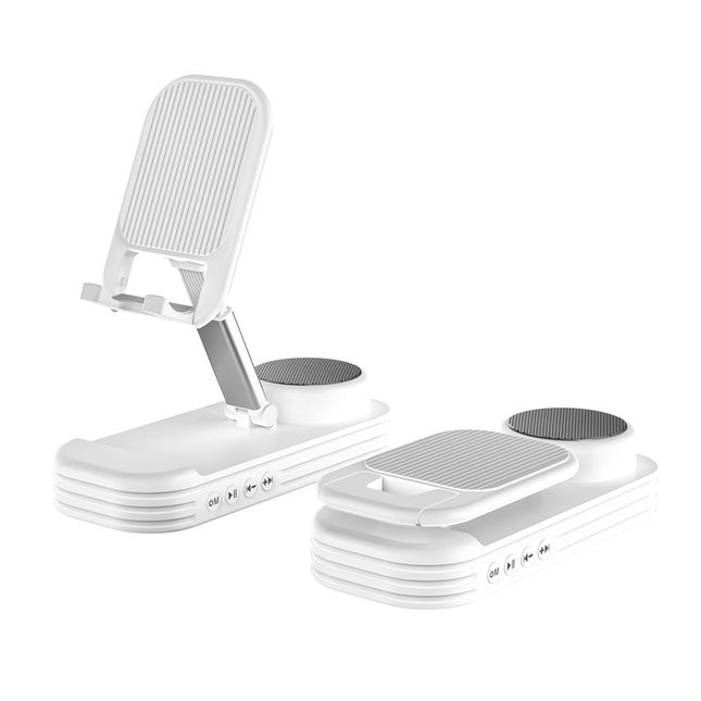 Foldable Desktop Phone Stand with Bluetooth 5.3 Speaker