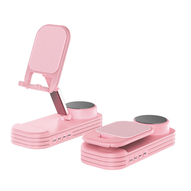 Foldable Desktop Phone Stand with Bluetooth 5.3 Speaker