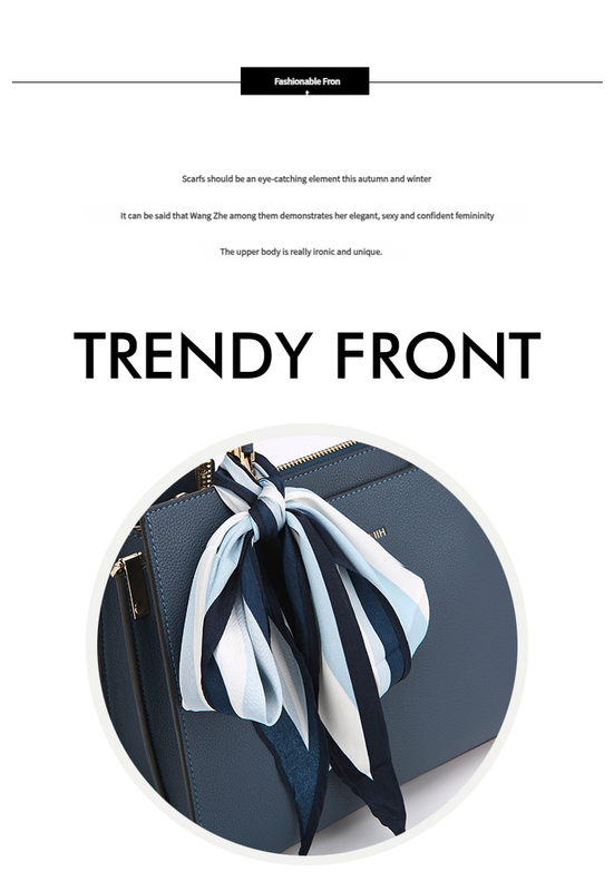 Fashionable Synthetic Leather Crossbody Bag with Detachable Scarf – product detail
