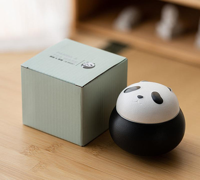 Artisanal Animal-Shaped Ceramic Tea Storage Jar with Gift Box