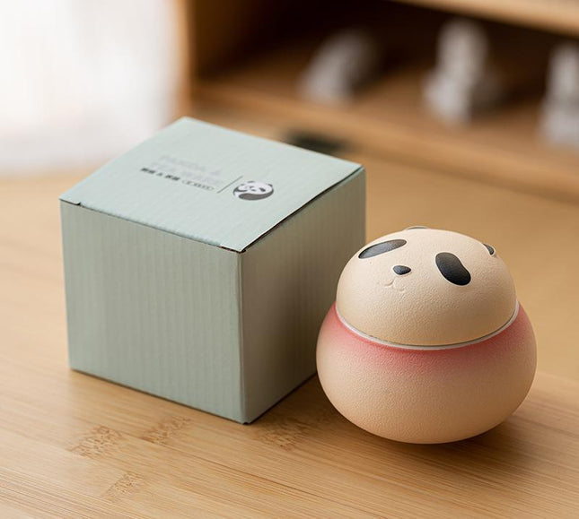 Artisanal Animal-Shaped Ceramic Tea Storage Jar with Gift Box
