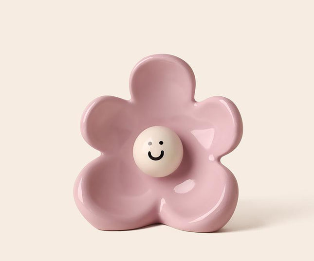 Artistic Floral Smiling Face Vase