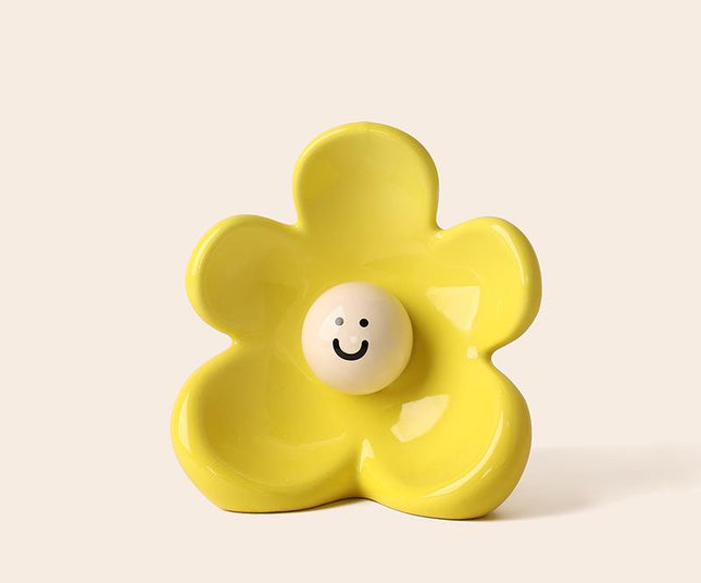 Artistic Floral Smiling Face Vase