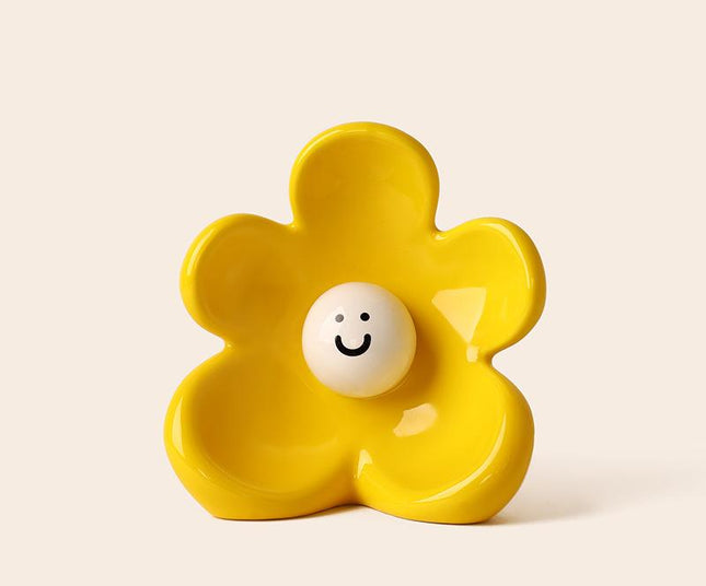 Artistic Floral Smiling Face Vase