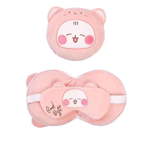 2-in-1 Convertible Eye Mask & Travel Neck Pillow Set – product detail