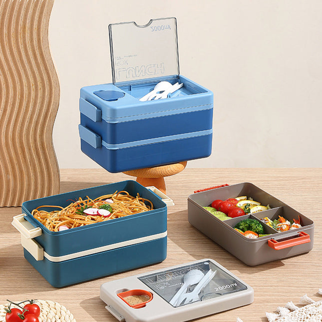 2L Double-Layer Bento Lunch Box – product detail