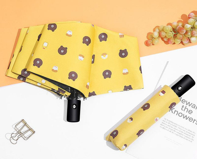 Auto Open/Close 8-Rib Sun & Rain Umbrella
