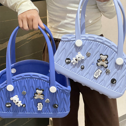 Stylish Handbag - Spacious with Decorative Elements(Orange)
