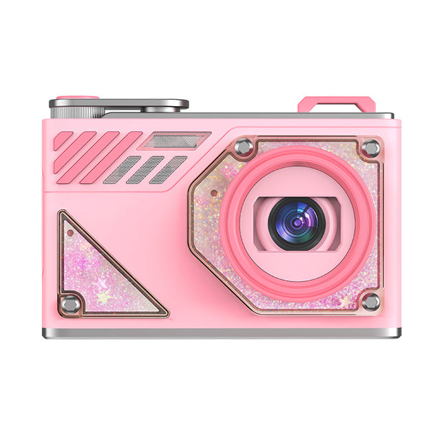 Glitter Sand Design 64MP HD Digital Camera with LED Fill Light & Auto Focus(pink) V888-ELOSUNG35329
