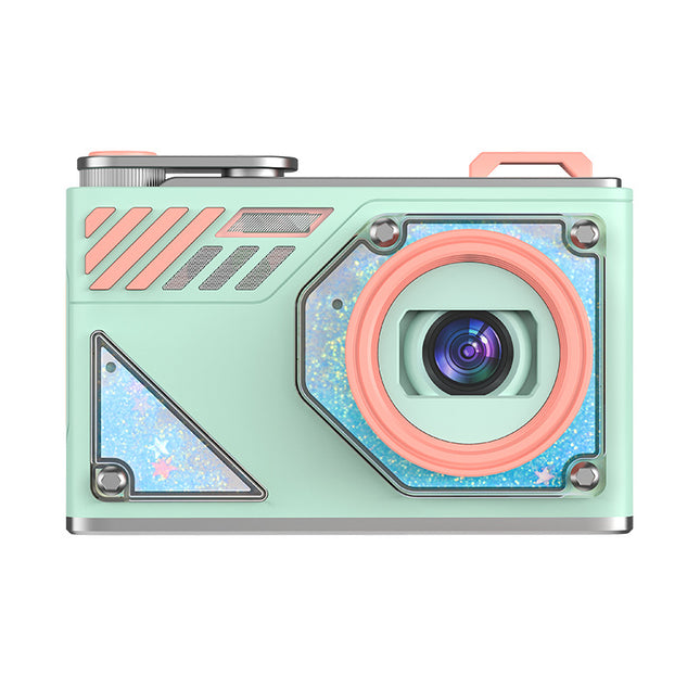 Glitter Sand Design 64MP HD Digital Camera with LED Fill Light & Auto Focus(green) V888-ELOSUNG35330
