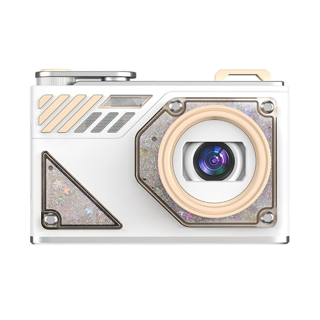 Glitter Sand Design 64MP HD Digital Camera with LED Fill Light & Auto Focus(white) V888-ELOSUNG35331