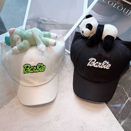 Cute Plush - Decorated Baseball Cap(black)