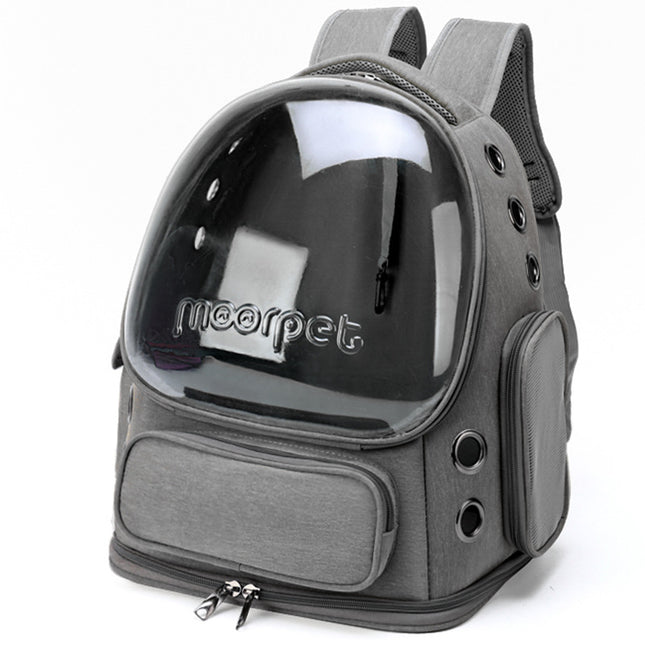 Spacious Pet Carrier with Ventilation System & Water-Resistant Design(grey) V888-ELOSUNG35370
