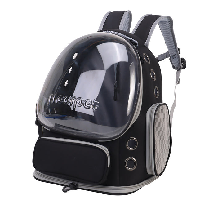 Spacious Pet Carrier with Ventilation System & Water-Resistant Design(black) V888-ELOSUNG35373