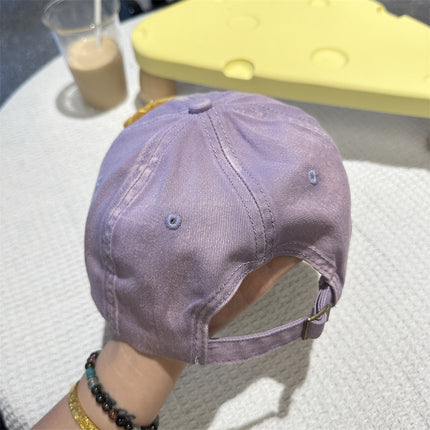 Adorable Cartoon Cat & Stars Baseball Cap - 100% Cotton, Adjustable Fit, Sun Protection(yellow)