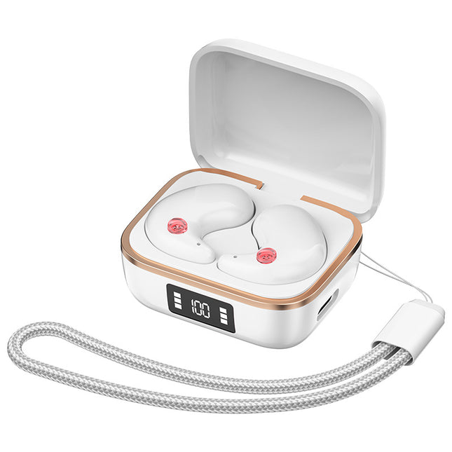 TWS Wireless Earbuds with Wireless Charging Case (White)