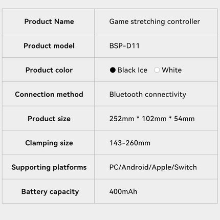 Multi-Platform Telescopic Gaming Controller - Hall Triggers, Esports 3D Joysticks & Macro Programming(white)