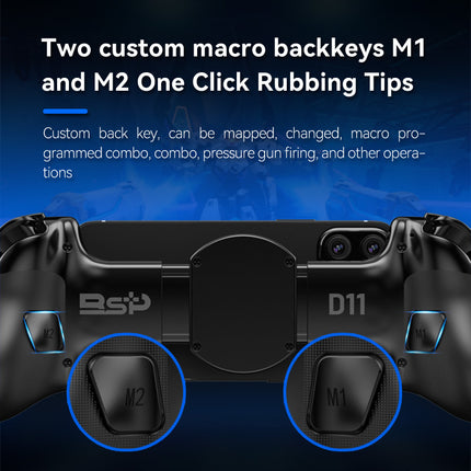 Multi-Platform Telescopic Gaming Controller - Hall Triggers, Esports 3D Joysticks & Macro Programming(black With radiator)