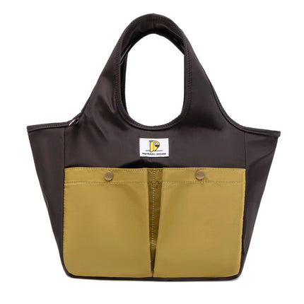 Insulated Lunch Tote Bag - Large Capacity, Multi-Pocket, Waterproof & Stain-Resistant Lining(black)