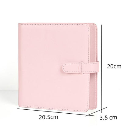 PU Leather Instant Photo Album - Holds 288 Photos, Compatible with Instax Square & Mini Films(pink)