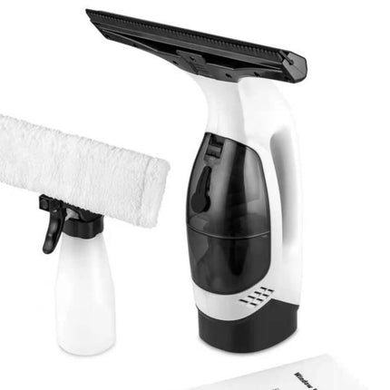 Cordless Window & Surface Vacuum Cleaner Kit - Rechargeable, Streak-Free Squeegee with Spray Bottle(White)