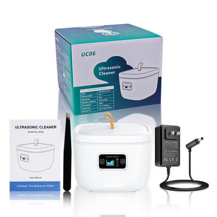 Professional Ultrasonic Cleaner with UV Light - 45000Hz for Dentures, Retainers, Jewelry & More(white)