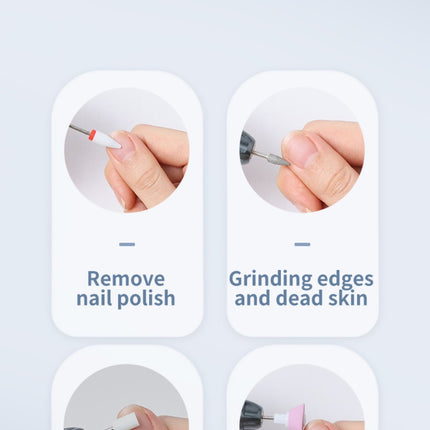 Professional Electric Nail Drill Pen Kit - 3-Speed, Bidirectional, Rechargeable Manicure & Pedicure Tool(Silver Gray)