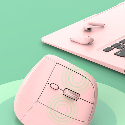 Two Ergonomic Vertical Wireless Mouse - Dual Mode (2.4G & Bluetooth), 5 Adjustable DPI, Silent Clicks, Rechargeable(white)