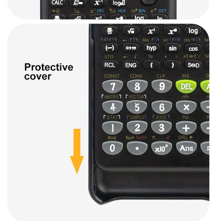 Advanced Scientific Calculator with 417 Functions & Large Natural Textbook Display(silver)