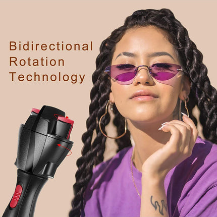 Automatic Hair Braiding Tool - Bi-Directional Rotation, Quick Twist Styling for Braids & Handmade Bracelets(black)