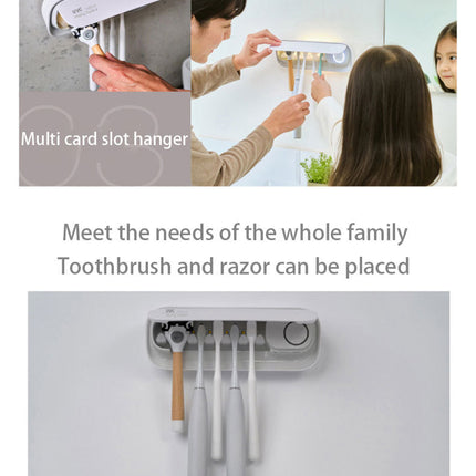 Smart UVC Toothbrush Sterilizer & Holder with Heat Drying, Radar Sensor Night Light(white)
