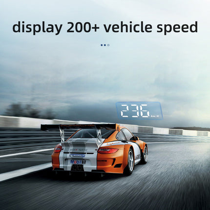Compact OBD2 Car Head-Up Display (HUD) - Digital Speedometer with 5 Alarm Functions & Adaptive Brightness(black)