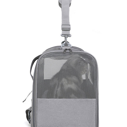 Foldable Soft-Sided Pet Carrier for Travel - Fits Cats & Small Dogs Under 6kg, with Removable Plush Bed & Shoulder Strap(pink)