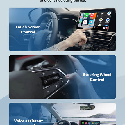 Mini 2-in-1 Wireless CarPlay & Android Auto Adapter - 5GHz WiFi 6, Bluetooth 5.4, Plug & Play Dongle(black)
