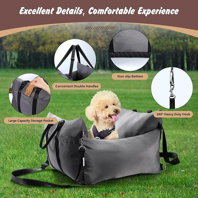 2-in-1 Pet Car Booster Seat & Travel Bed – product detail