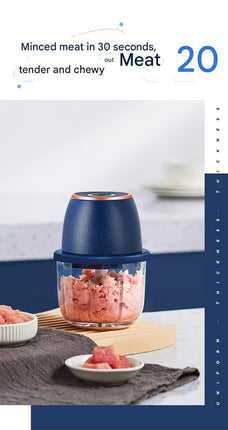 Electric Mini Garlic Chopper with Glass Bowl – product features
