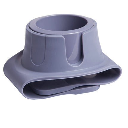 Flexible Anti-Spill Silicone Couch Arm Cup Holder - Sofa Armrest Drink Tray(Grey)