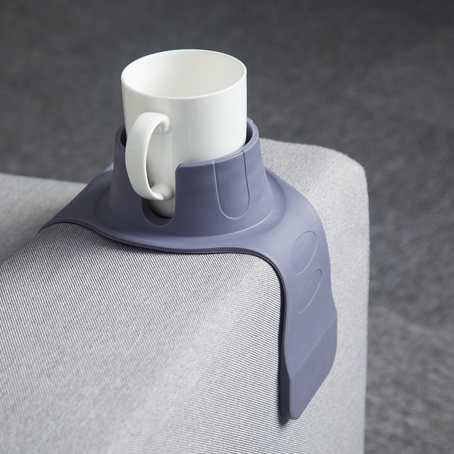 Flexible Anti-Spill Silicone Couch Arm Cup Holder – product detail