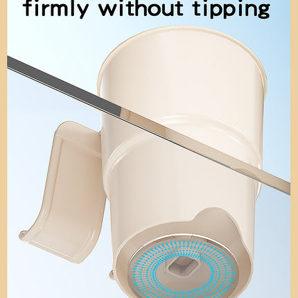 Multi-Purpose Anti-Spill Cup Holder with Suction Base & Detachable Phone Stand(white)