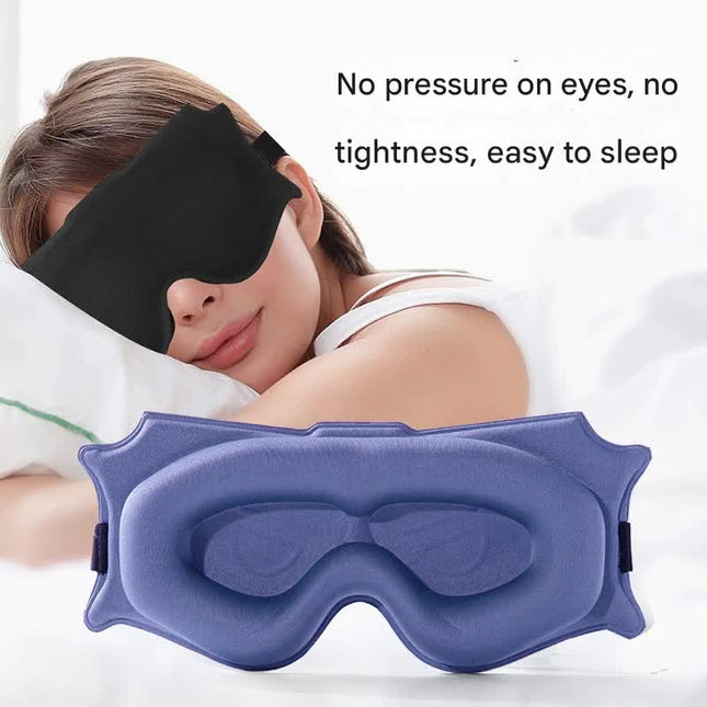 3pc 6D Contoured Zero-Pressure Sleep Mask – product detail
