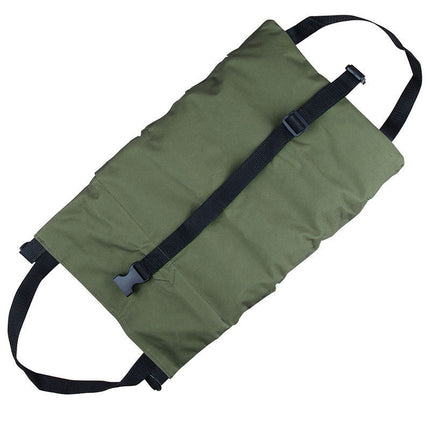 Heavy-Duty Canvas Tool Roll Up Bag & Organizer Tote - Multi-Pocket Wrench & Tool Pouch(Blue)