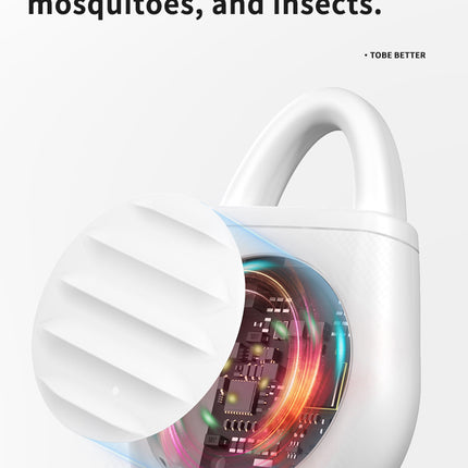 2 Pcs Yellow Portable Ultrasonic Pest Repeller - Rechargeable Mosquito & Bird Repellent Device | 3-Mode for Indoor, Outdoor & Camping