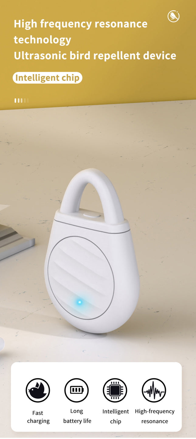 2 Pcs White Portable Ultrasonic Pest Repeller – product detail