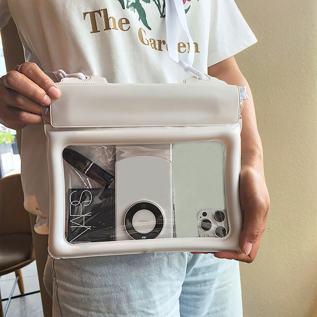 2 Pcs White Cute Floating Waterproof Pouch