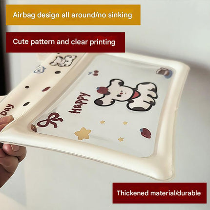 2 Pcs Cartoon Dog Pattern On White Background Cute Floating Waterproof Pouch - Touch-Sensitive Screen & Adjustable Strap