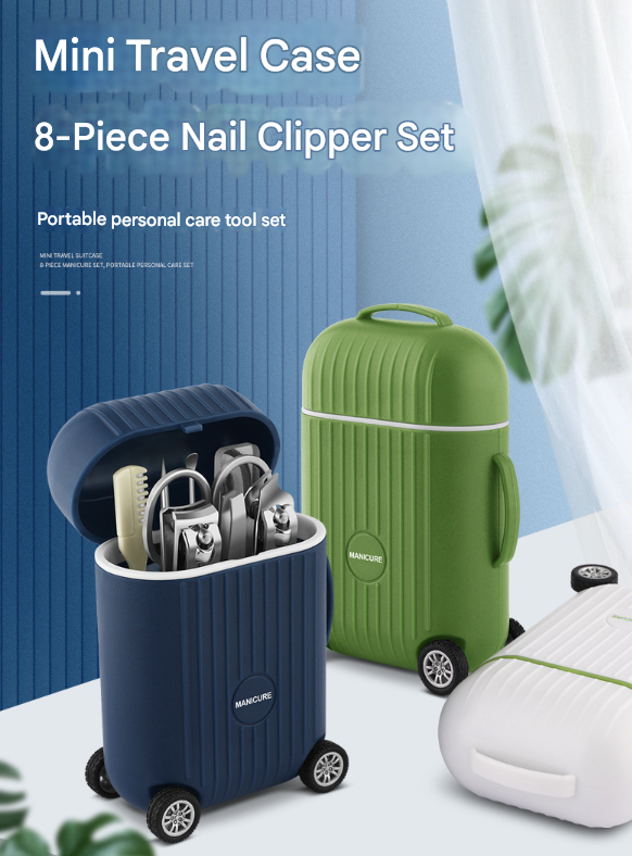 Green Mini Suitcase Manicure Set – product detail