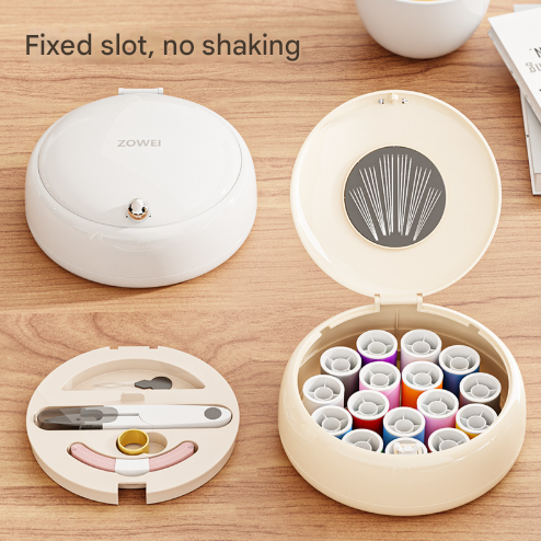 White Modern Compact Sewing Kit Organizer – product detail