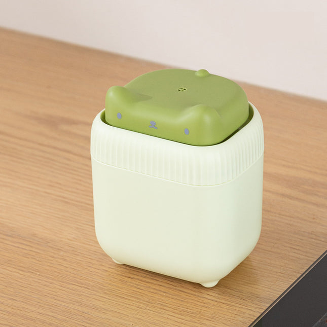2 Pcs Green Cute Cat Press-to-Dispense Soap Pump & Sponge Caddy for Kitchen Sink V888-ELOSUNG36192