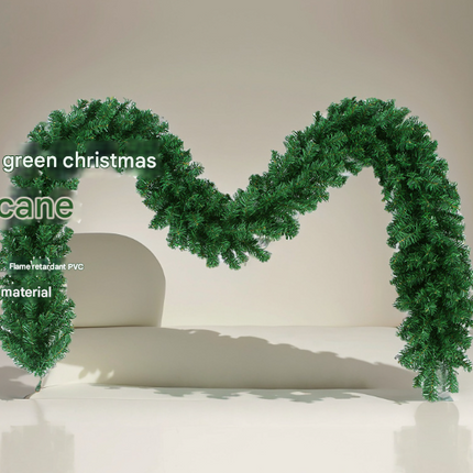 Classic Green Lush Artificial Christmas Garland - 2.7m Green Pine Vine with 280 Tips for Holiday Decor