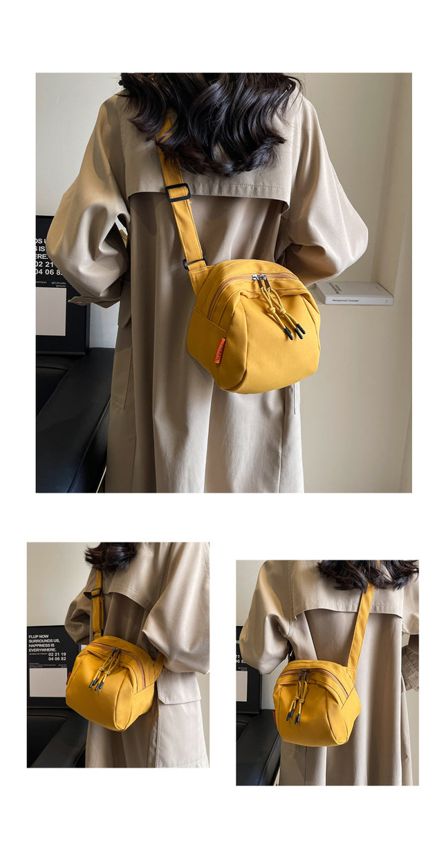 Yellow Lightweight Canvas Crossbody Bag – product detail